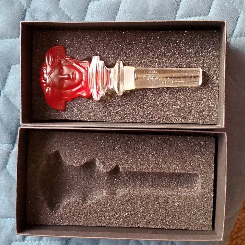 Versace Rosenthal Crystal Bottle Stopper